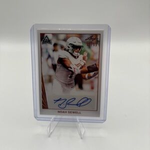 2021 Leaf Noah Sewell Auto # /99 Card # BA-NS3 (RC).
